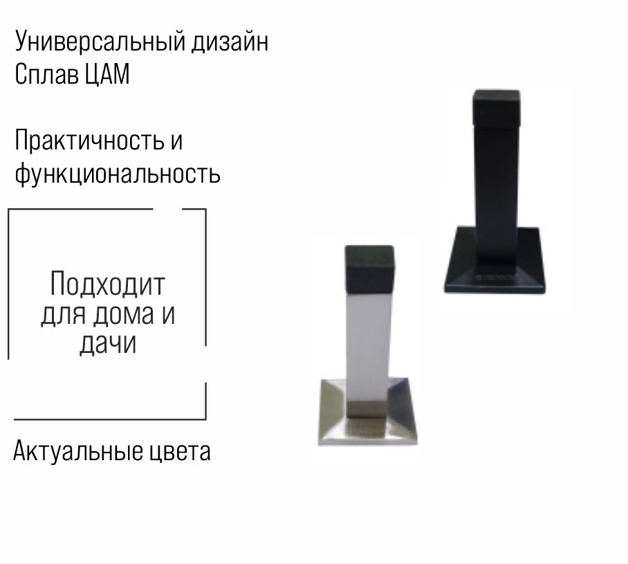 Упор дверной Trodos D75/Н75 никель