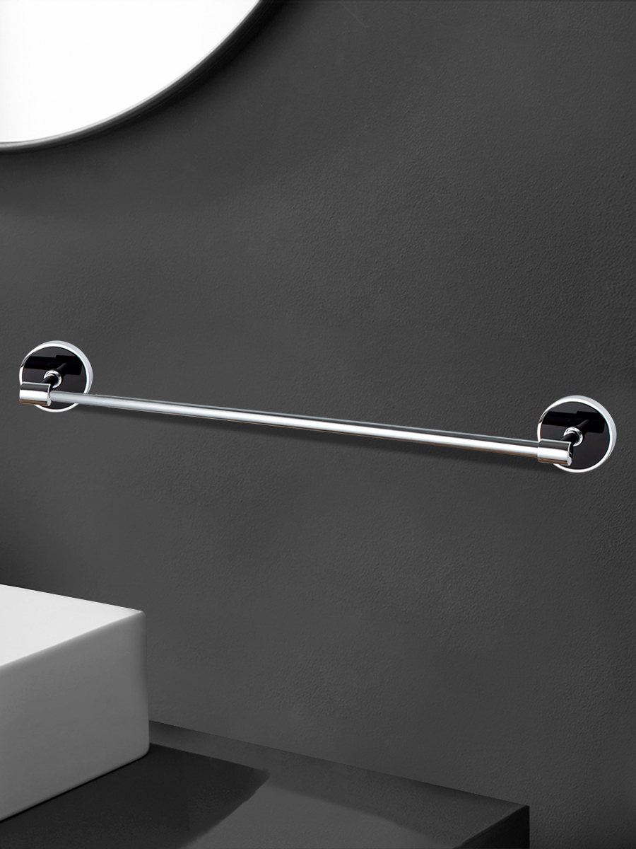 Держатель для полотенца 1-ый Zenfort коллекция "Либретто" 63,2см, черный