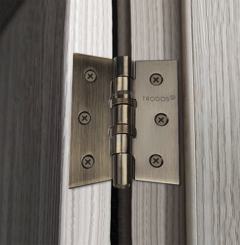 Петля накладная Trodos 75х62х2,5 AB бронза