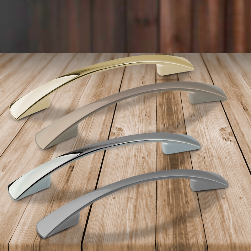 Ручка-скоба мебельная Trodos "ZY-7A Бабочка" 96мм сплав ЦАМ 36гр, никель