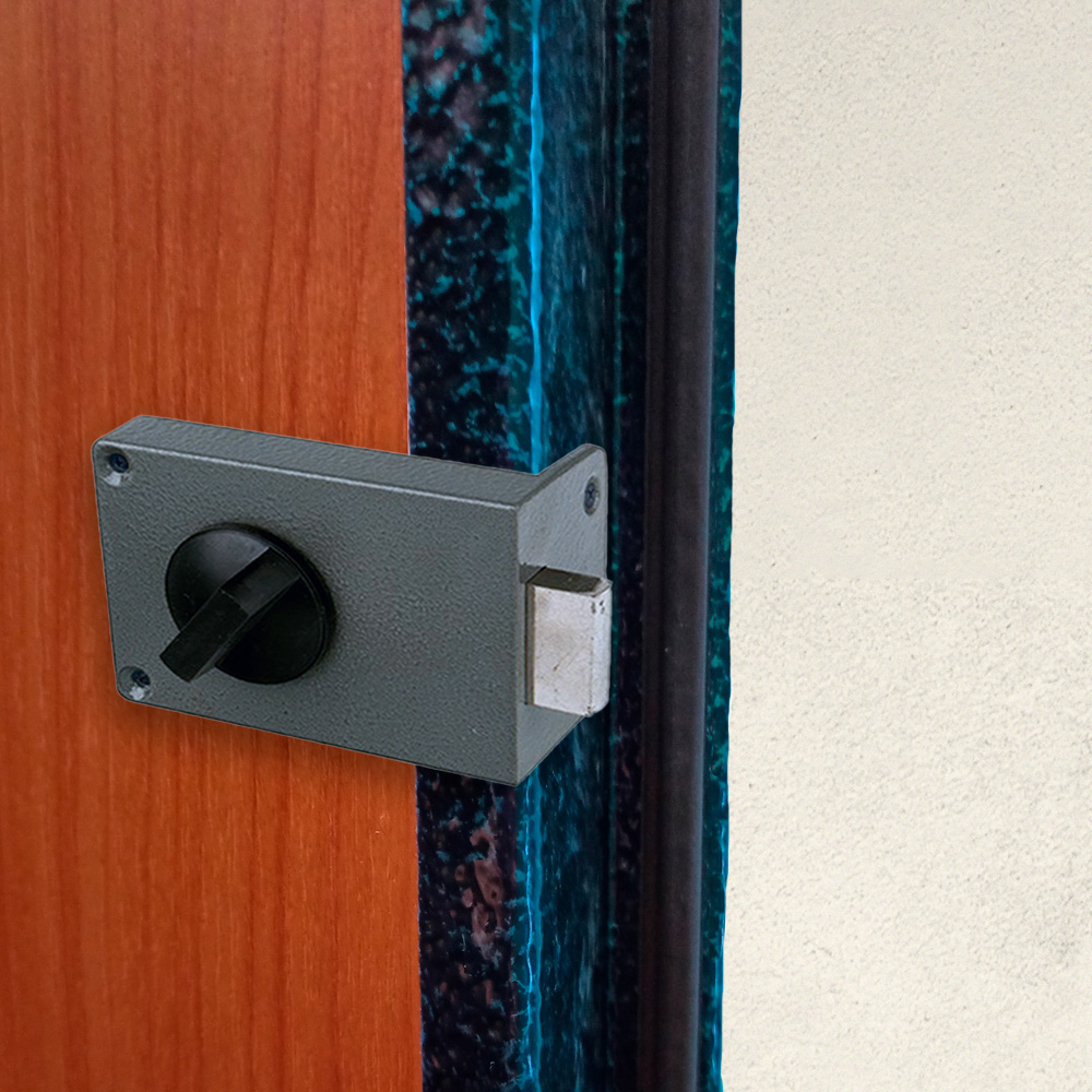 Замок накладной Trodos ЗН1-2 серый