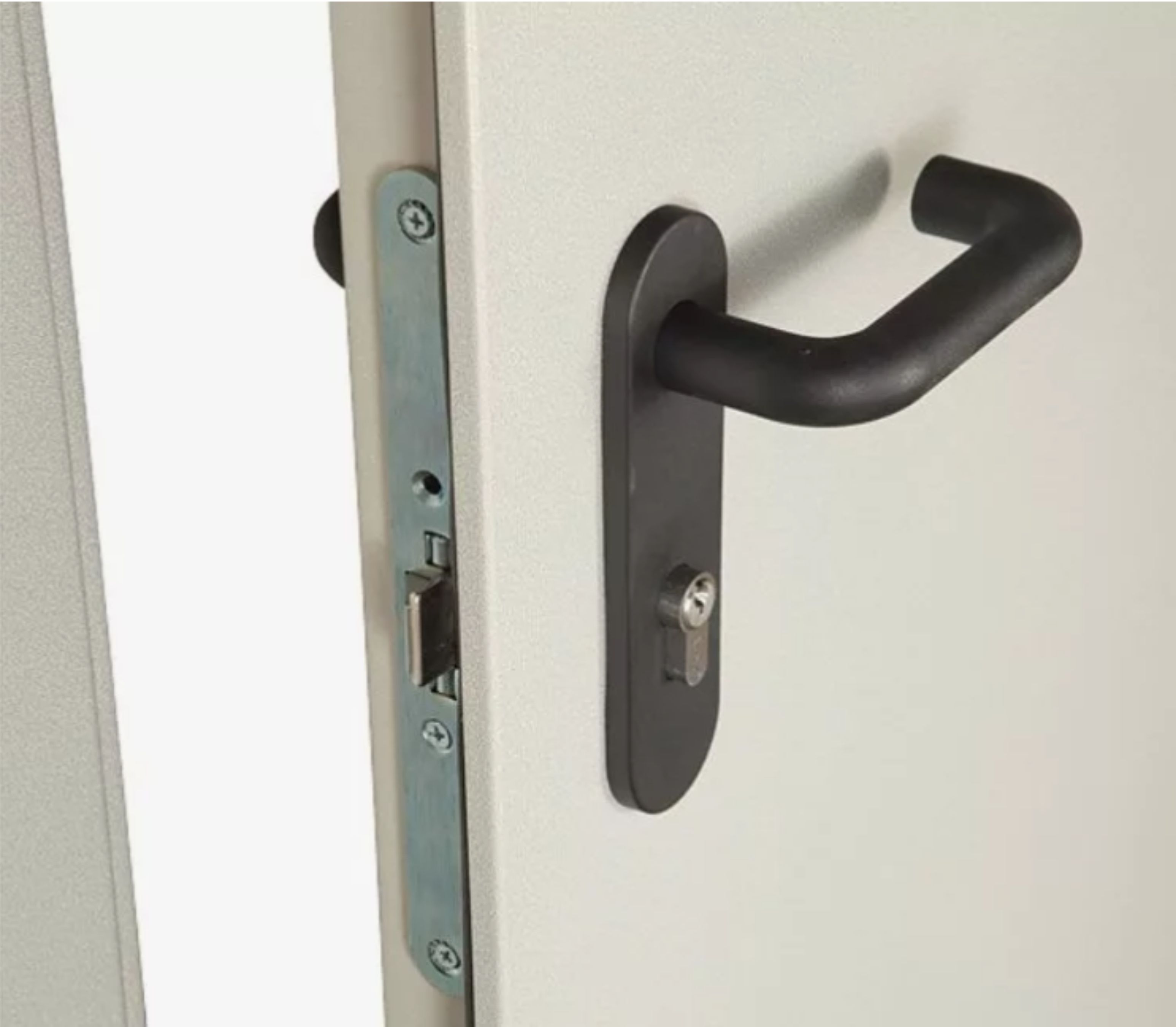 Ручка на планке Trodos 1972 противопожарная, сталь, черный 