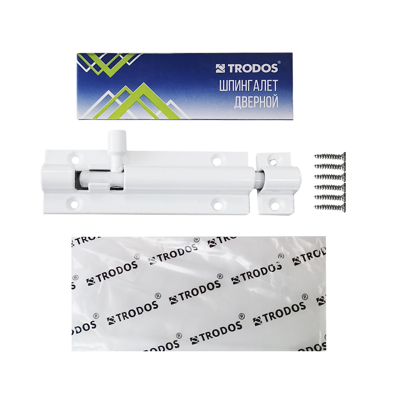 Шпингалет Trodos ZY-711/L110 WW белый