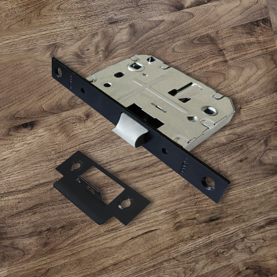 Защелка врезная Trodos 2070-70WС/P BL пластик, черный