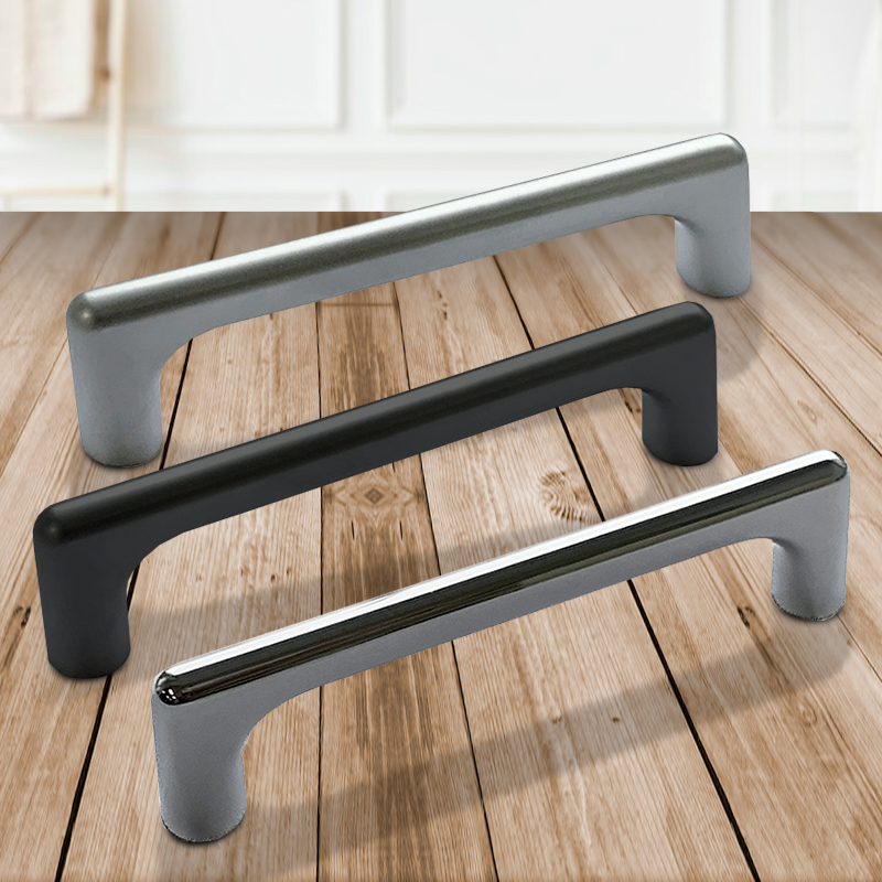 Ручка-скоба мебельная Trodos "8018" 96мм сплав ЦАМ 71гр, хром