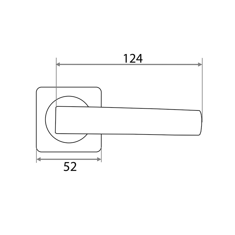 Ручка раздельная Trodos 845-02 BN черный никель