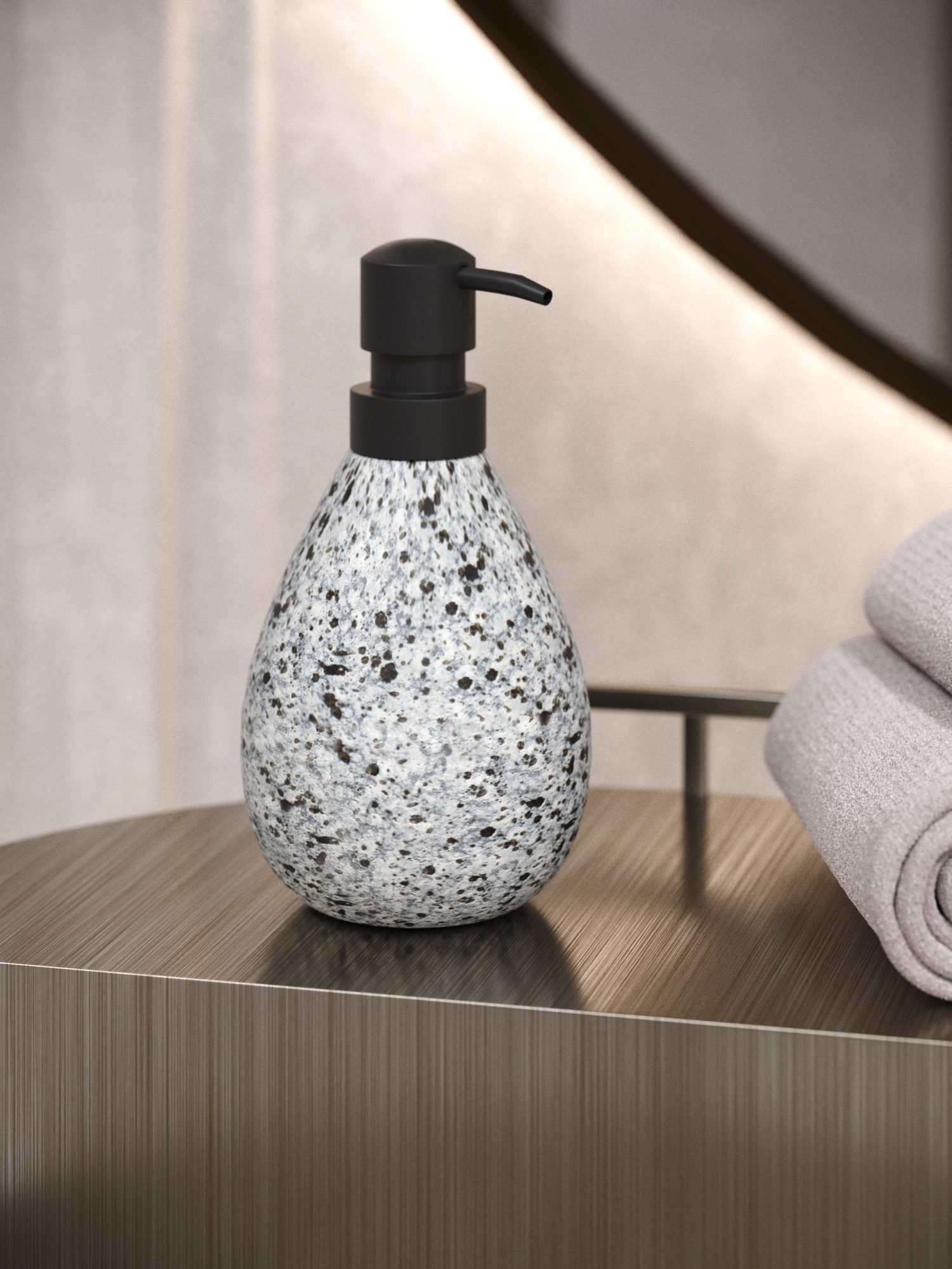 Дозатор для жидкого мыла Zenfort "Granite", керамика