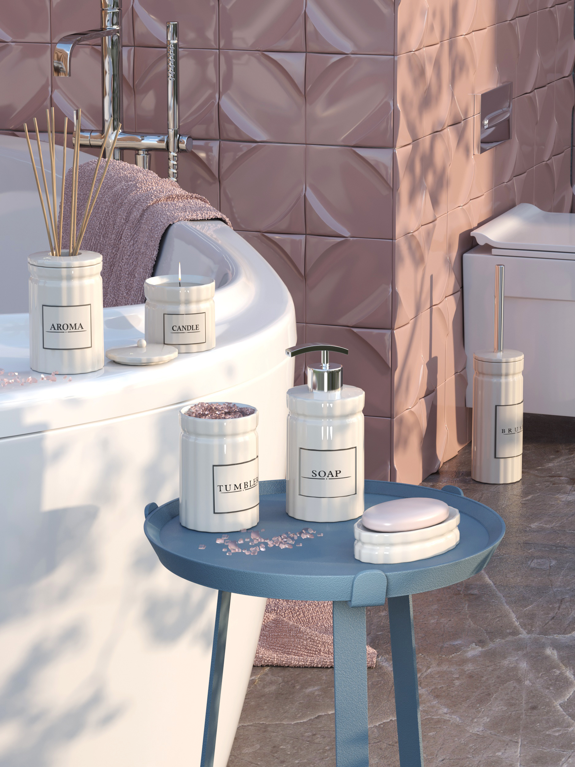 Дозатор для жидкого мыла Zenfort "Mona", керамика