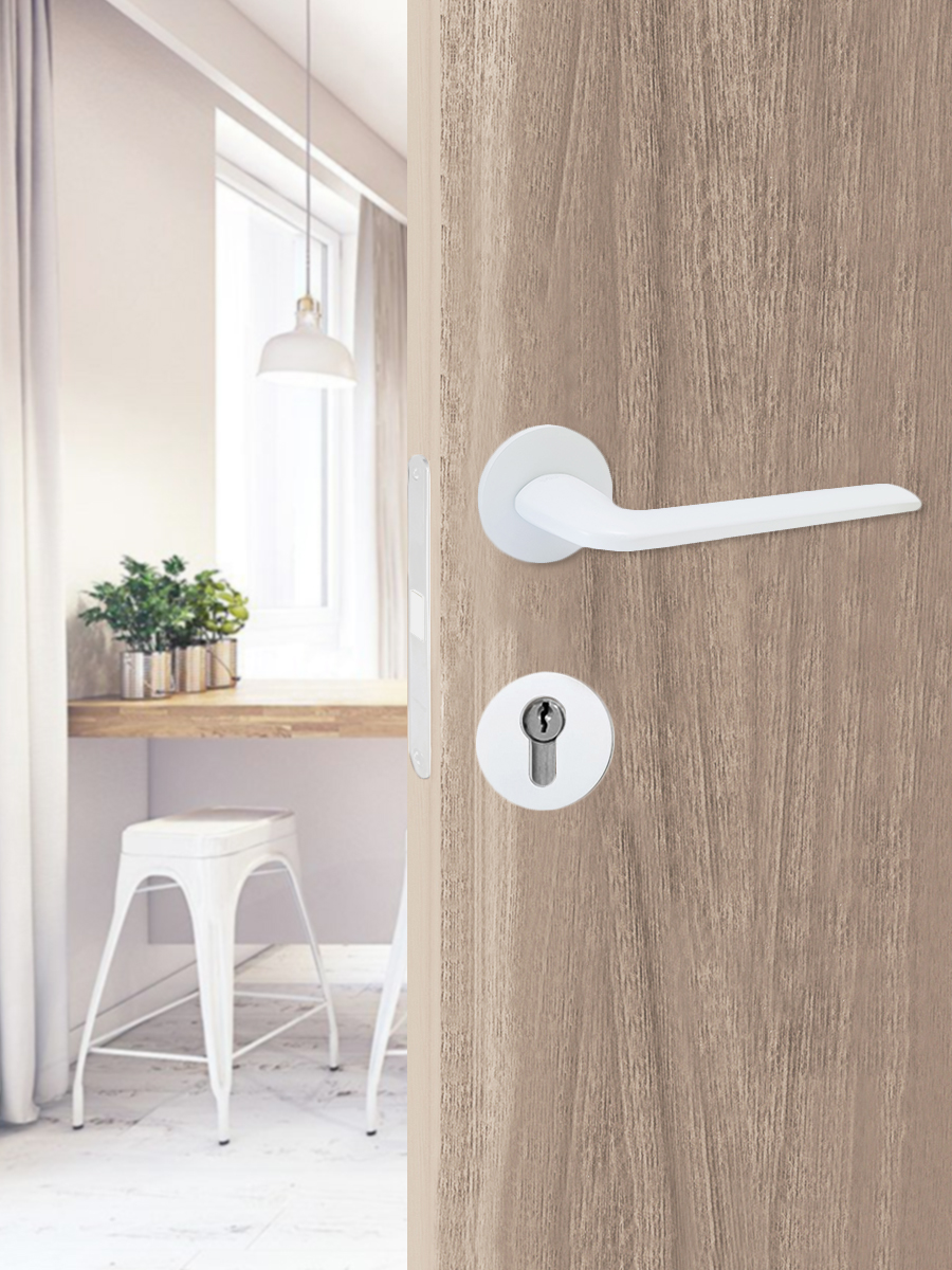 Накладка на цилиндр Vrata "ЕТ AL" серия 06 slim, белый