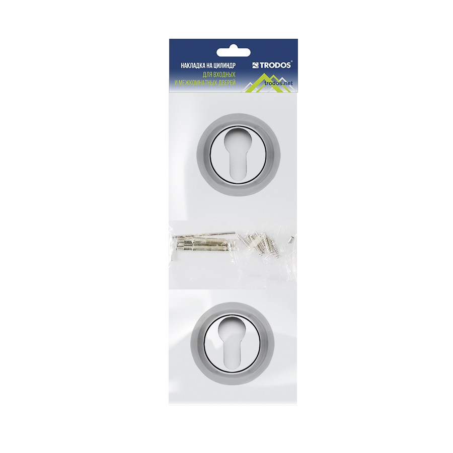 Накладка на цилиндр Trodos ET-08 CP хром
