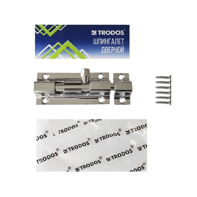 Шпингалет Trodos ZY-710/L80 CP хром
