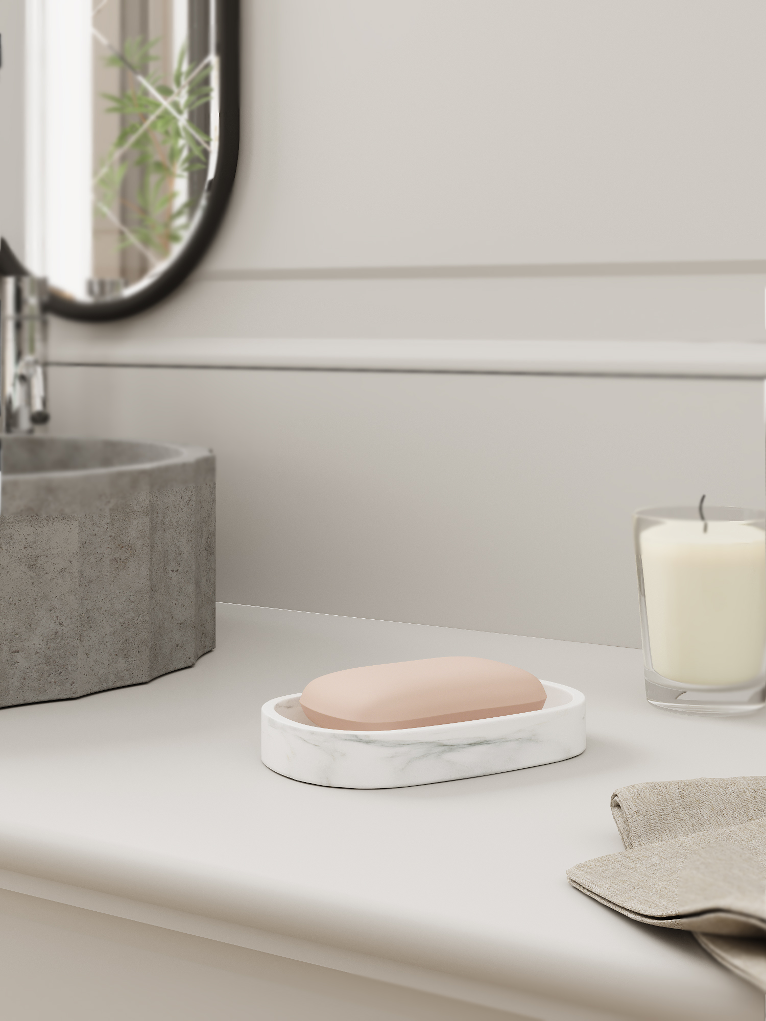 Мыльница Zenfort "Бьянка", полирезина