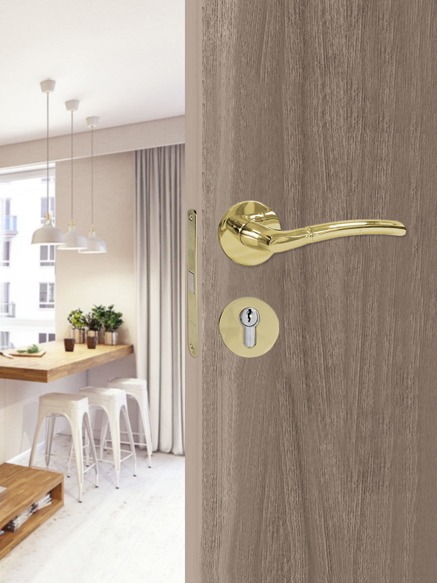 Накладка на цилиндр Trodos "ET" серия 06 slim, золото