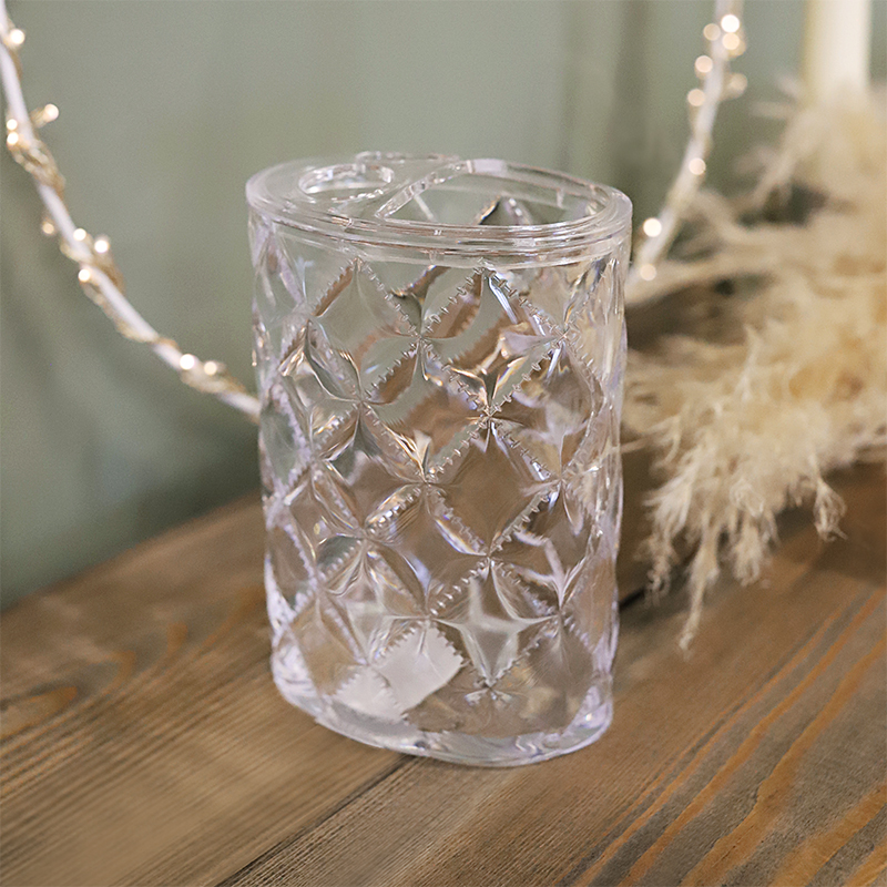 Стакан для зубных щеток Delphinium коллекция "Ice", пластик