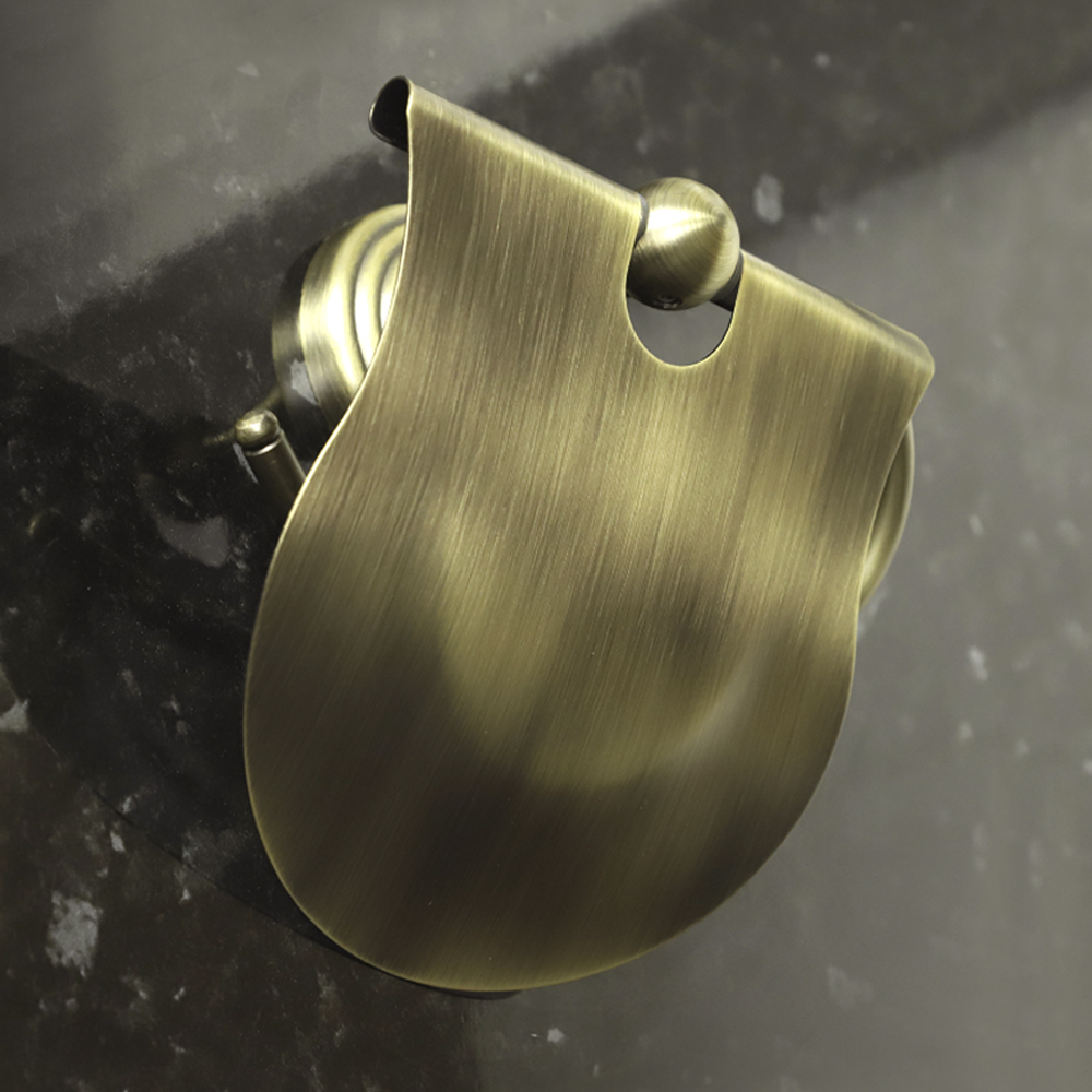 Держатель для туалетной бумаги Zenfort коллекция "Бронза" закрытый, бронза матовый