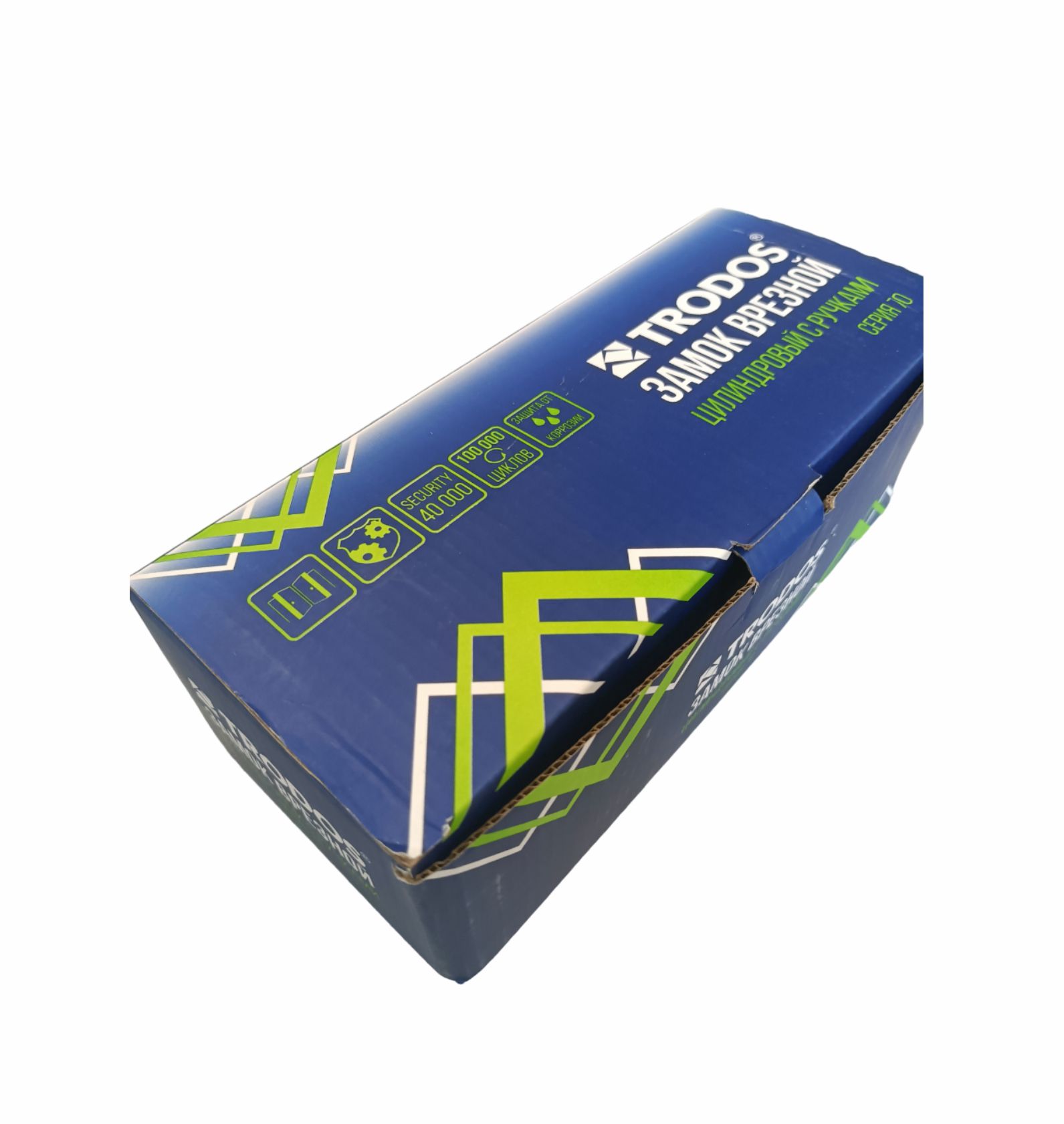 Замок врезной Trodos 70/11-ЦМ с ручкой, хром