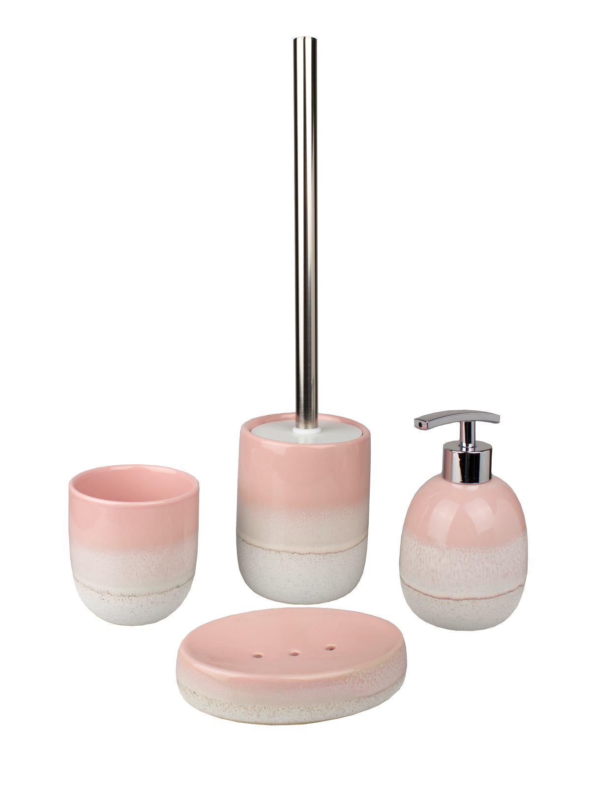 Дозатор для жидкого мыла Zenfort "Ombre", керамика, розовый