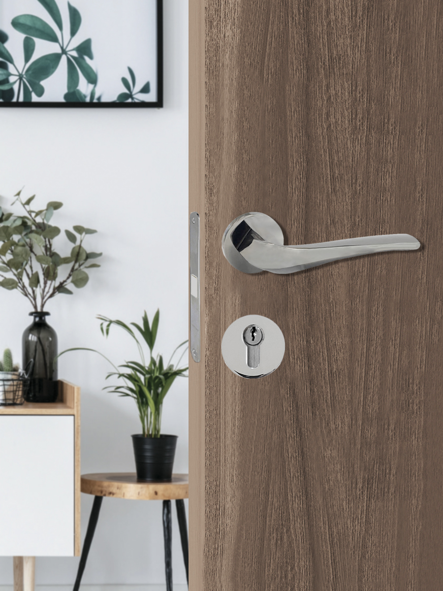 Накладка на цилиндр Trodos "ET" серия 06 slim, хром