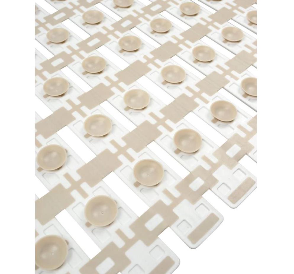 Ковер противоскользящий Delphinium "Идеал" 38x69см, бежевый