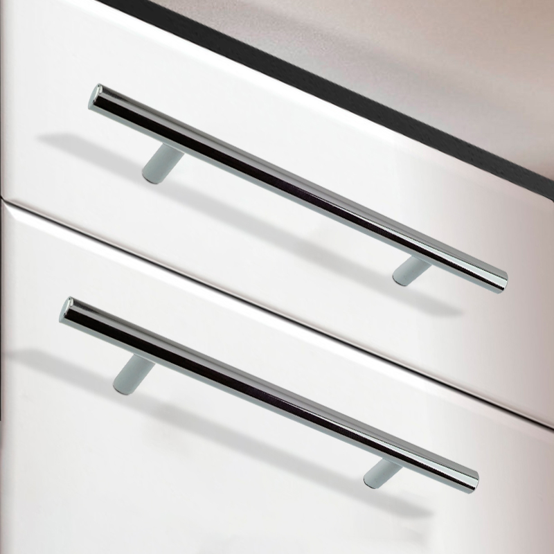 Ручка-рейлинг мебельная Trodos "8925" D10х128-188мм сталь, хром