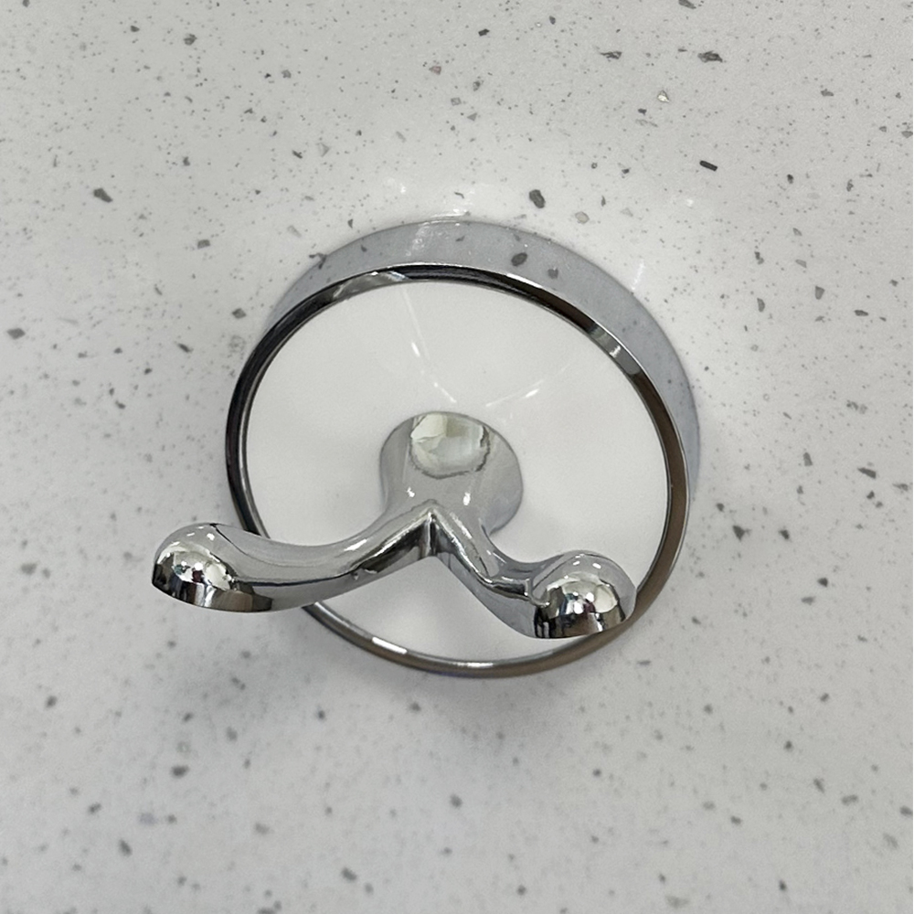 Крючок Zenfort двойной коллекция "Либретто", белый