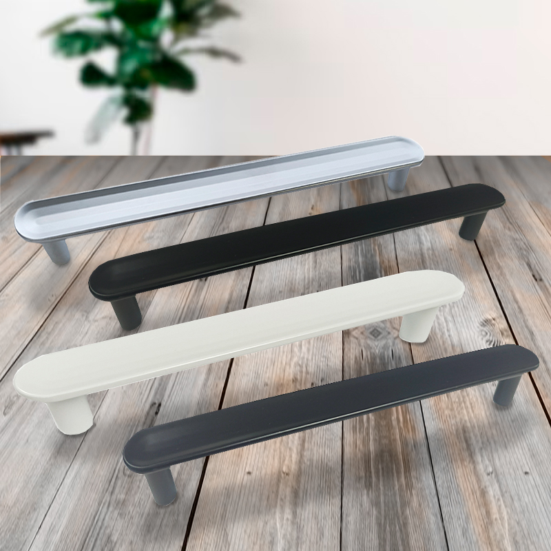 Ручка-скоба мебельная Trodos "DMZ-22650" 256мм сплав ЦАМ 115гр, графит