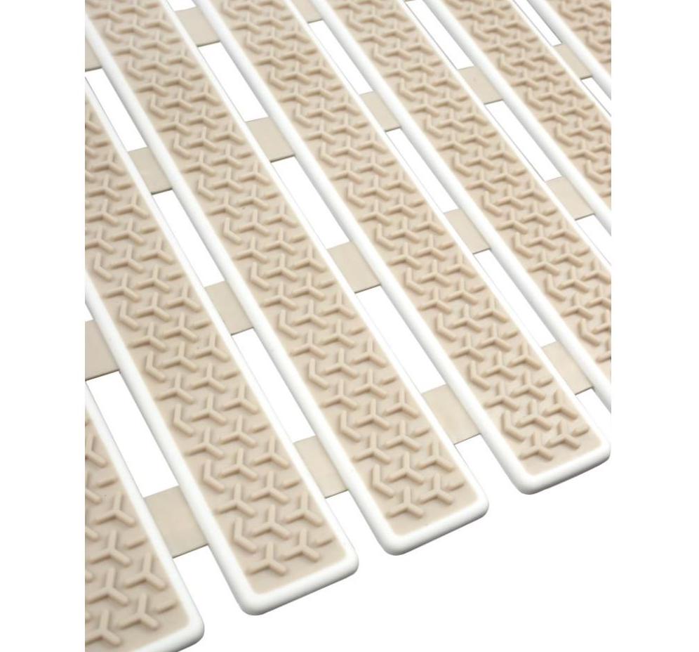 Ковер противоскользящий Delphinium "Идеал" 38x69см, бежевый