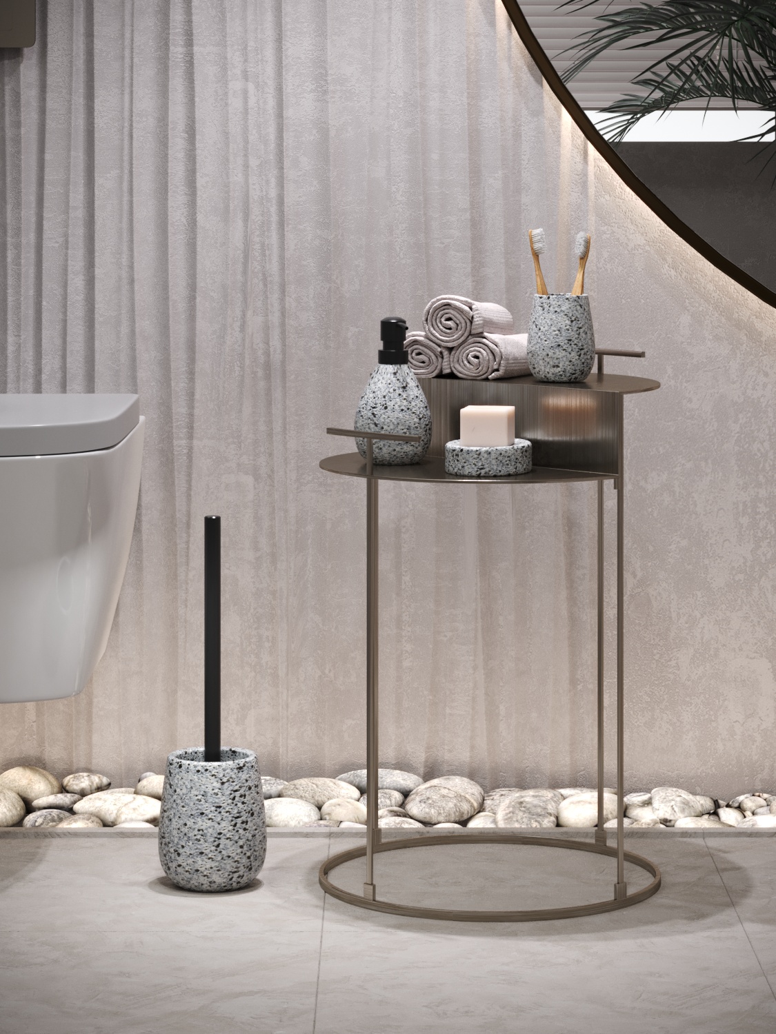 Ёрш сантехнический Zenfort "Granite", керамика