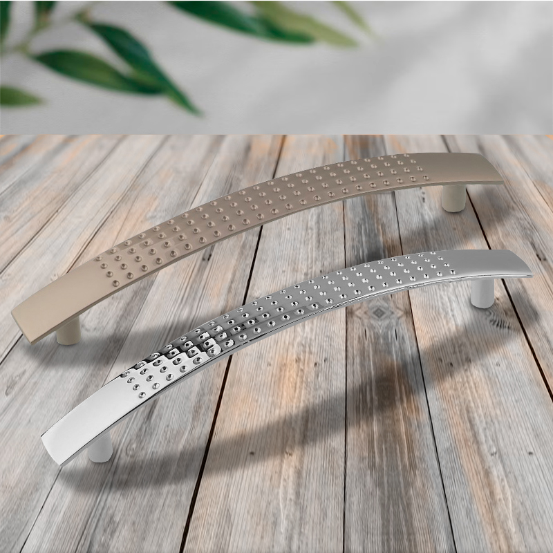 Ручка-скоба мебельная Trodos "ZY-9B" 96мм сплав ЦАМ 22гр, никель