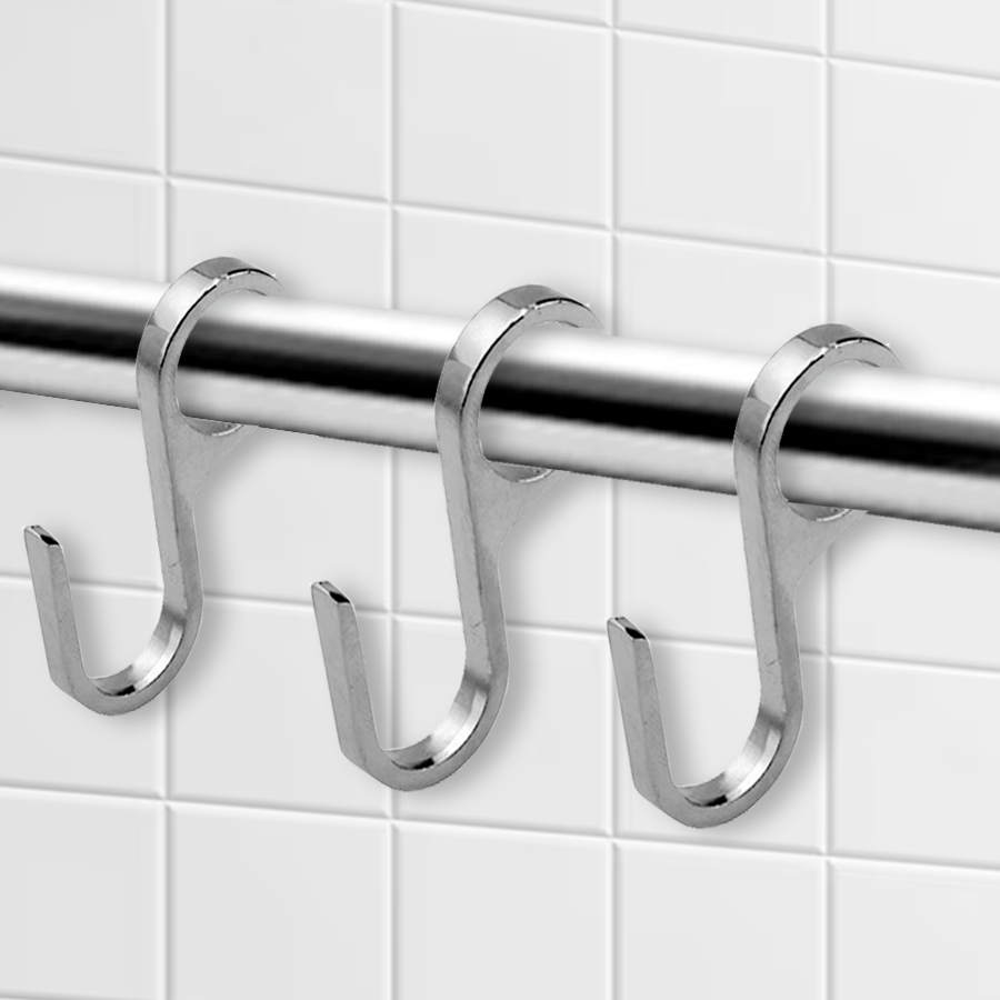 Крючок для кухни Trodos "Z-8" одинарный несъемный D16 5шт, хром