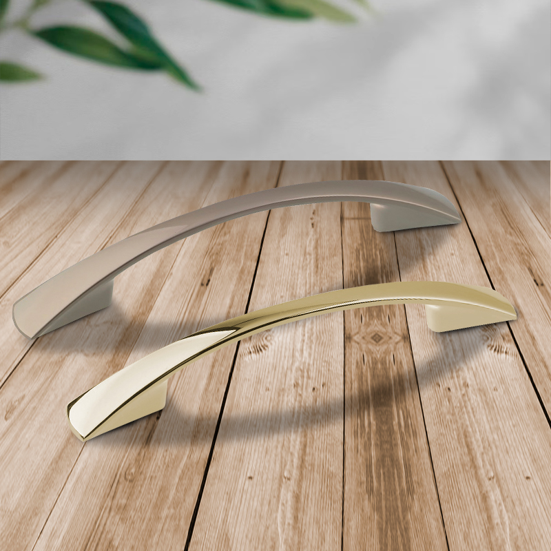 Ручка-скоба мебельная Trodos "ZY-7C Бабочка" 96мм сплав ЦАМ 21гр, хром матовый