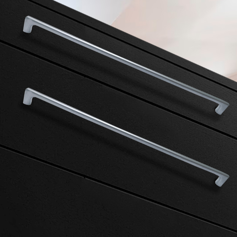 Ручка-скоба мебельная Trodos "8018" 448 сплав ЦАМ 345гр, хром матовый