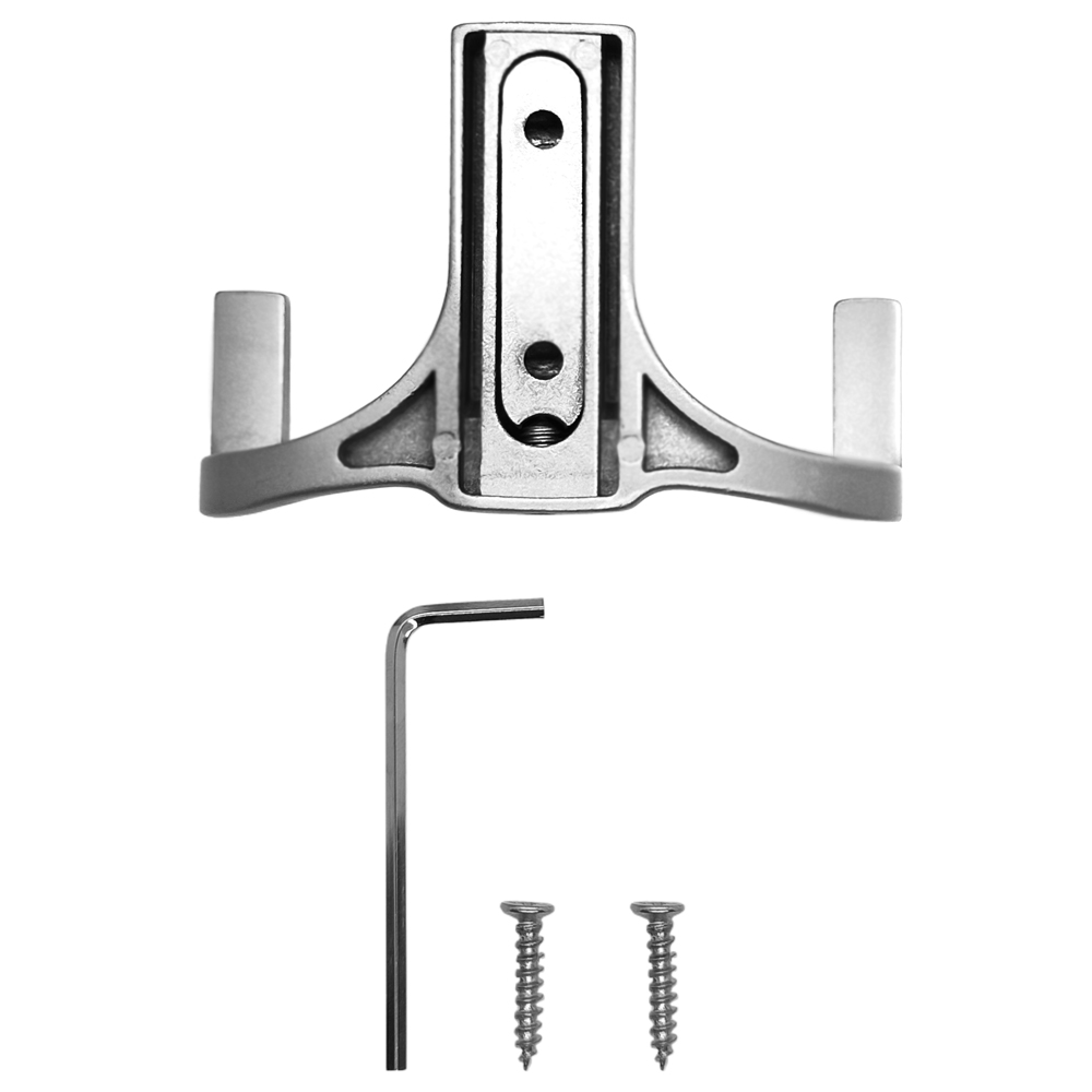 Крючок мебельный Trodos " ZY-146B" 2-рожковый, сплав ЦАМ, хром