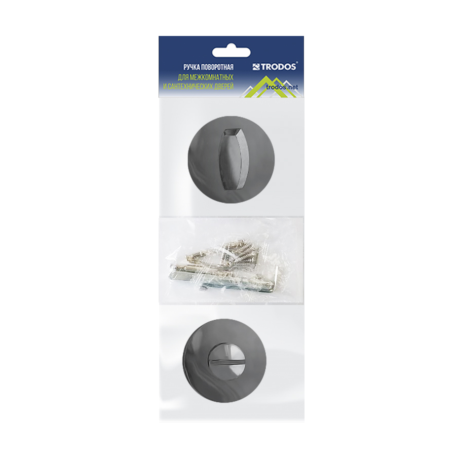 Ручка поворотная Trodos "BK" серия 06 slim, хром