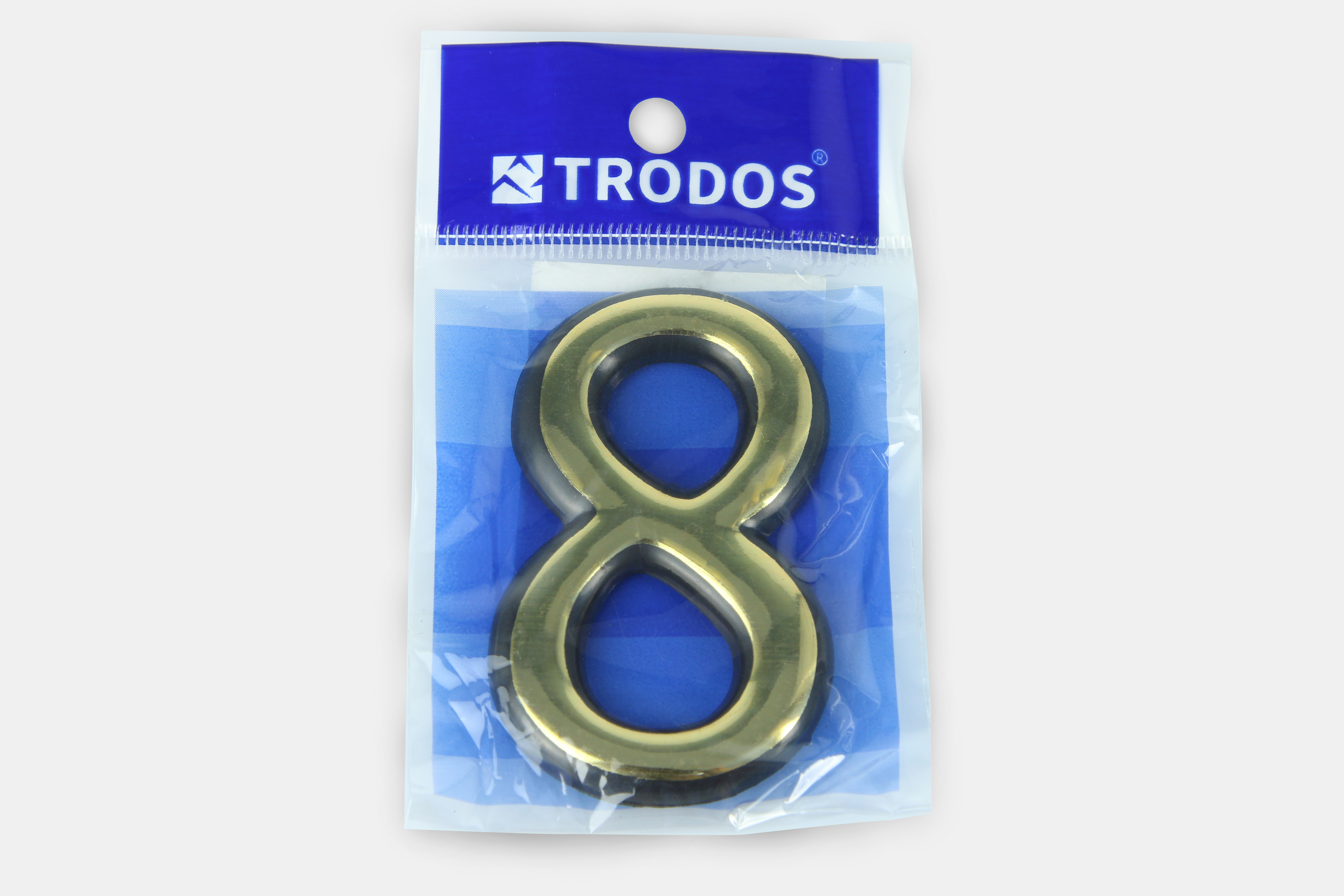 Цифра дверная Trodos "8" золото