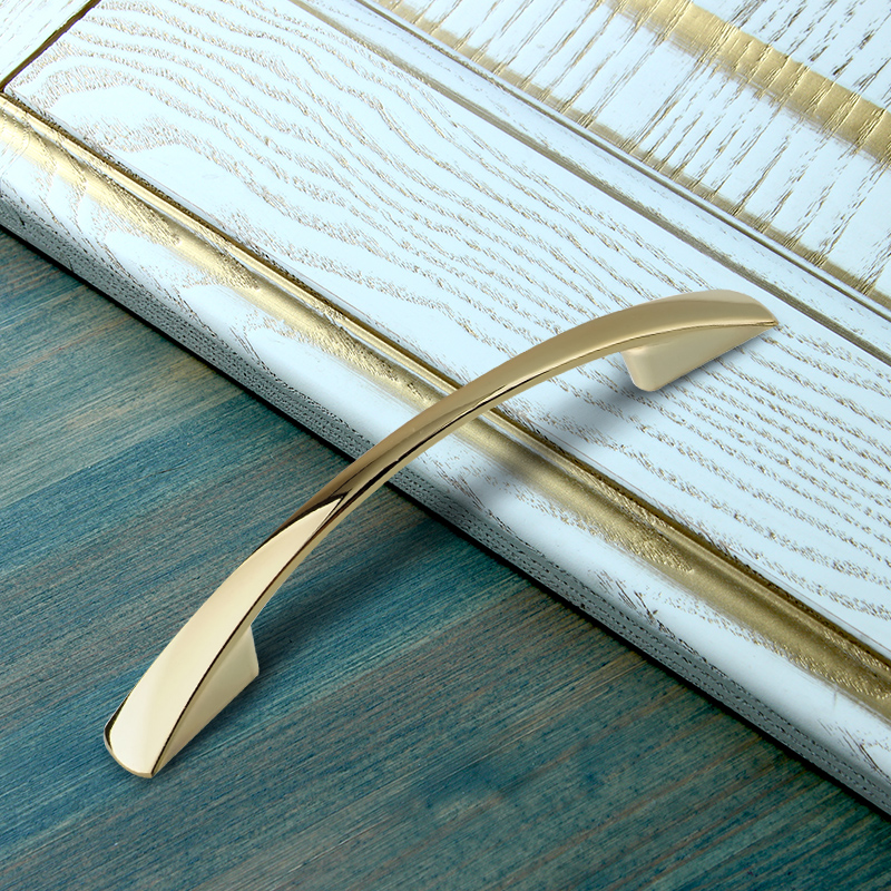 Ручка-скоба мебельная Trodos "ZY-7A Бабочка" 96мм сплав ЦАМ 36гр, золото