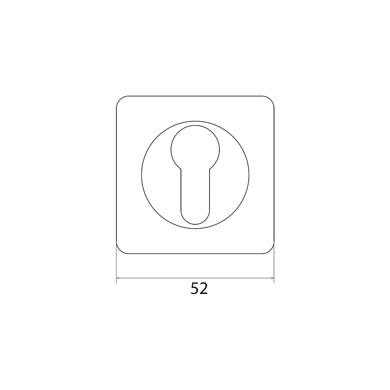 Накладка на цилиндр Trodos ЕТ-02 BN черный никель