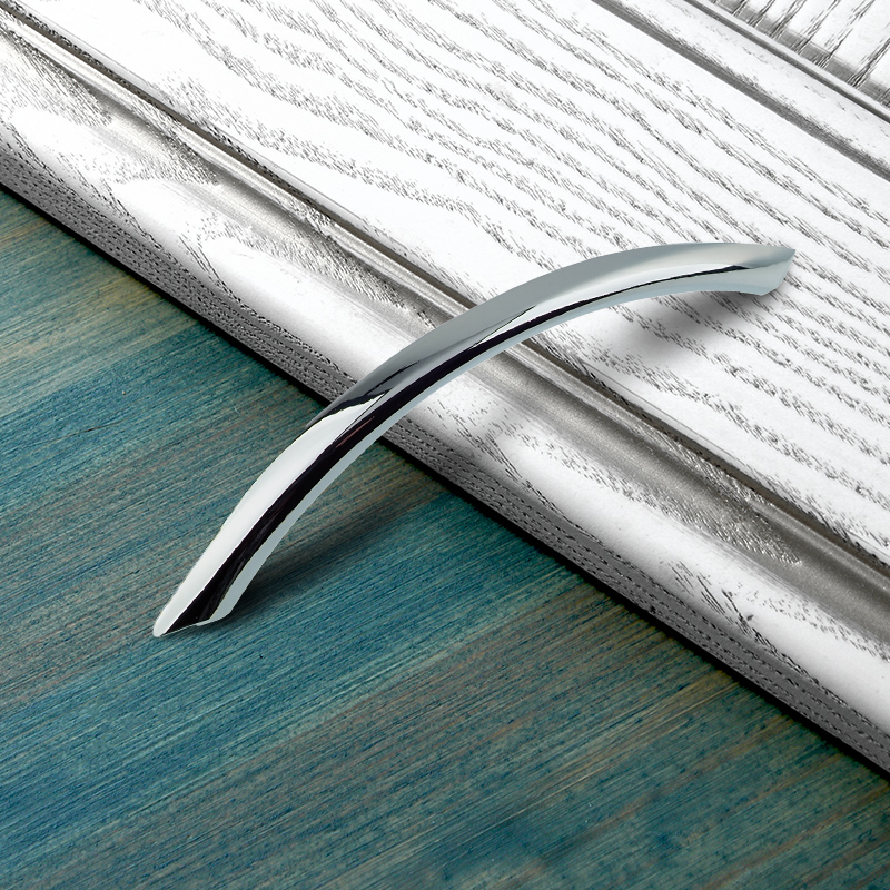 Ручка-скоба мебельная Trodos "ZY-19" 96мм сплав ЦАМ 32гр, хром