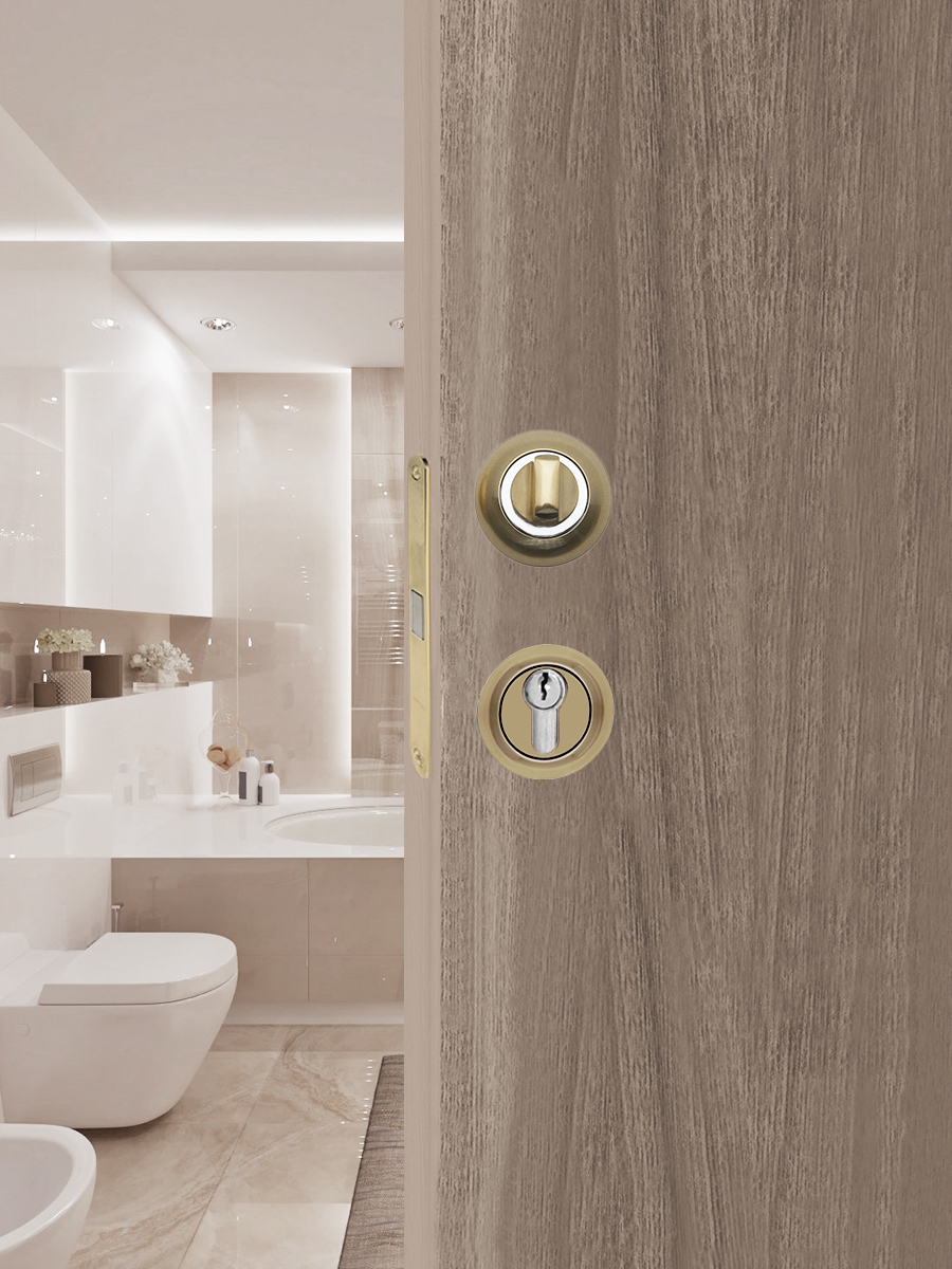 Накладка на цилиндр Trodos "ET-AL", золото мат.