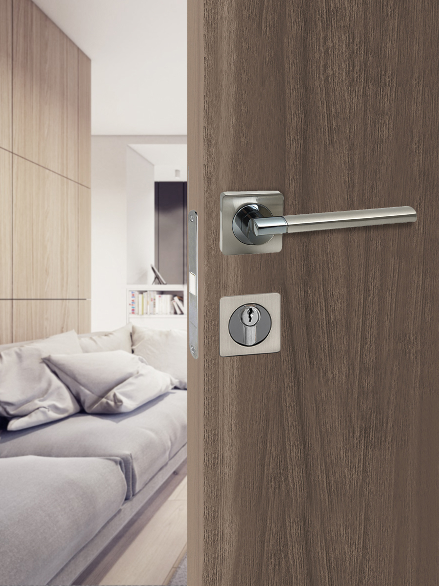 Накладка на цилиндр Trodos "ET" серия 02, никель/черный никель