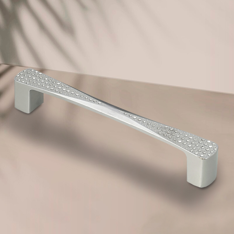 Ручка-скоба мебельная Trodos "ZY-871" 128мм сплав ЦАМ 60гр, хром