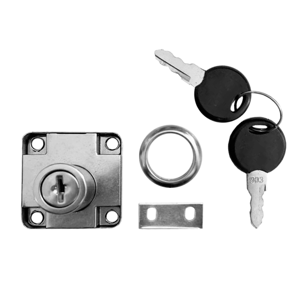 Замок мебельный Trodos "6138", хром