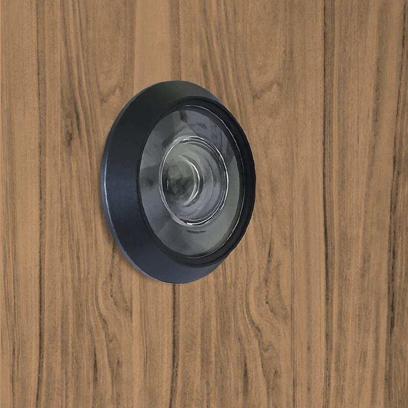 Глазок дверной Trodos R70/110, сплав ЦАМ, черный 