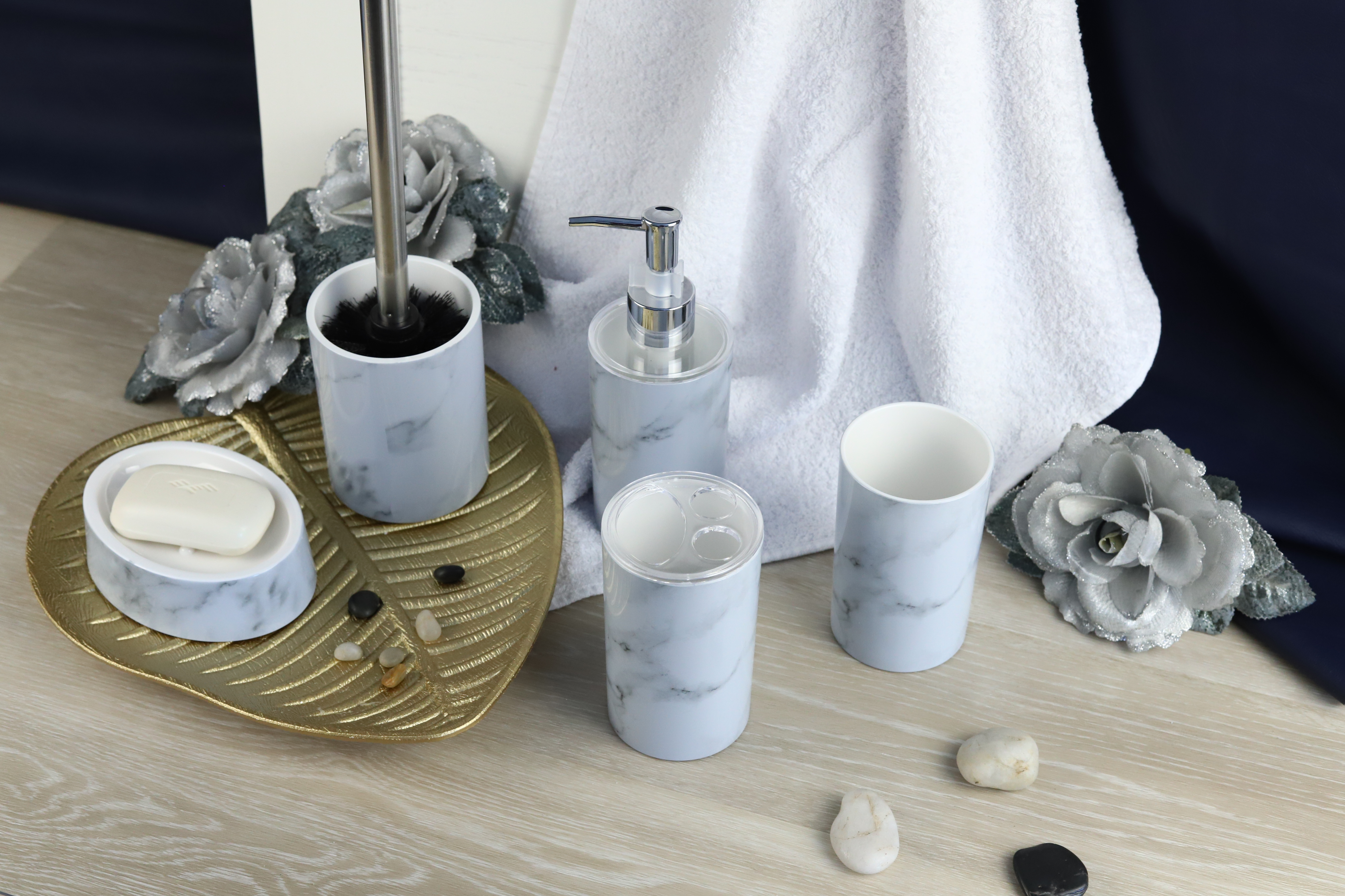 Ерш Delphinium коллекция "Marble", пластик